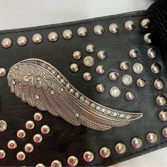 ANGEL WINGS‎ AND CROSS BELT IN BLACK main image 9